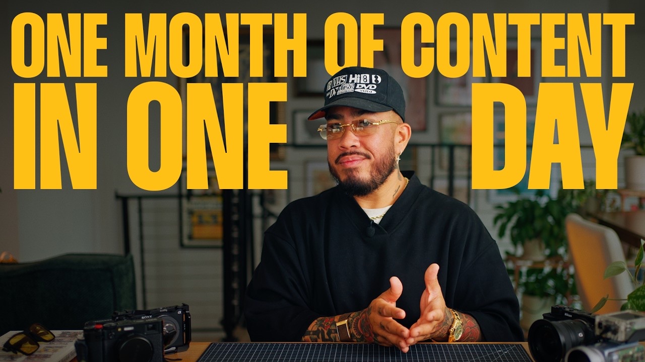 One Day of Filming, 30 Days of Posts: The System Behind a 1.3M-Follower Creator